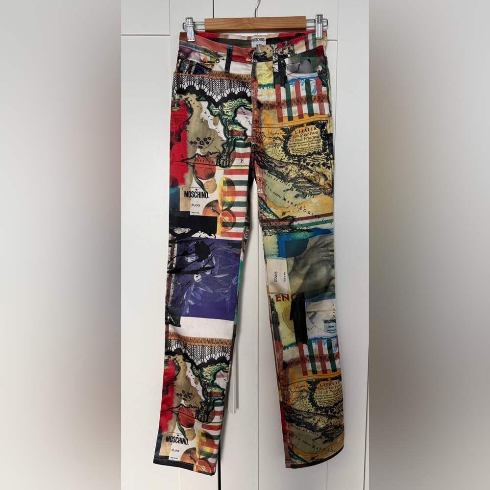 Moschino printed jeans